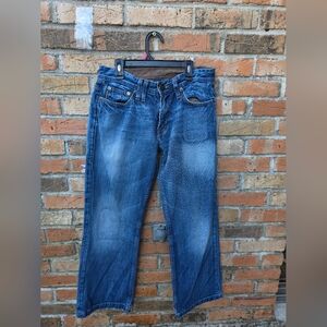 Armani Exchange Men's Straight Jeans in Blue